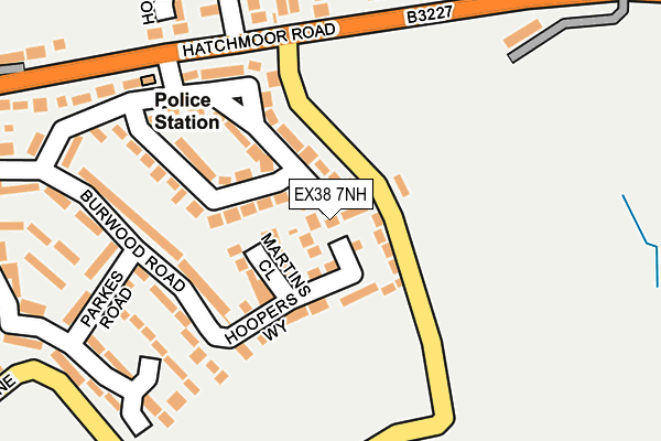 EX38 7NH map - OS OpenMap – Local (Ordnance Survey)