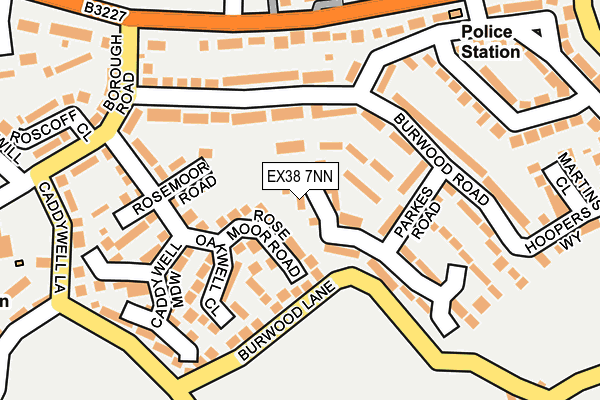 EX38 7NN map - OS OpenMap – Local (Ordnance Survey)