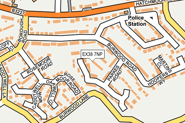 EX38 7NP map - OS OpenMap – Local (Ordnance Survey)