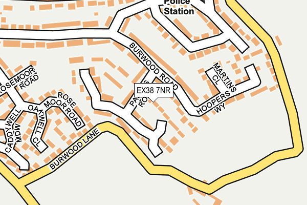EX38 7NR map - OS OpenMap – Local (Ordnance Survey)