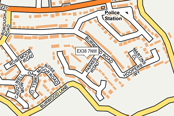 EX38 7NW map - OS OpenMap – Local (Ordnance Survey)