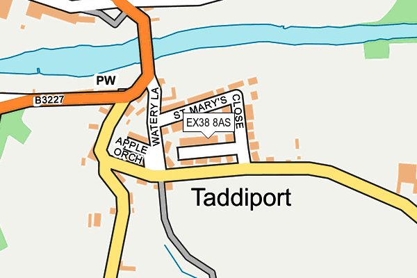 EX38 8AS map - OS OpenMap – Local (Ordnance Survey)