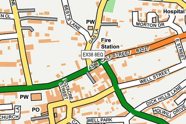Map of NEW ROAD GARAGE (WORKSHOP) LTD at local scale