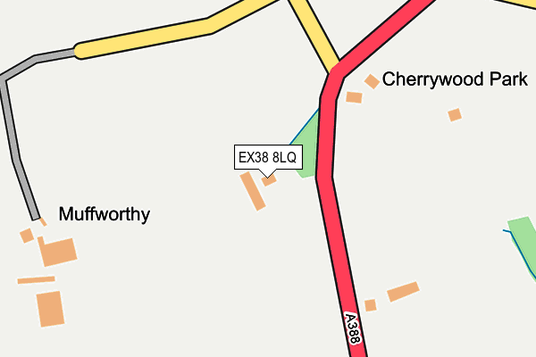 EX38 8LQ map - OS OpenMap – Local (Ordnance Survey)