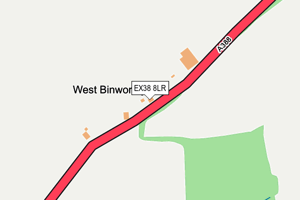 EX38 8LR map - OS OpenMap – Local (Ordnance Survey)