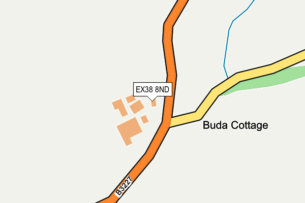 EX38 8ND map - OS OpenMap – Local (Ordnance Survey)