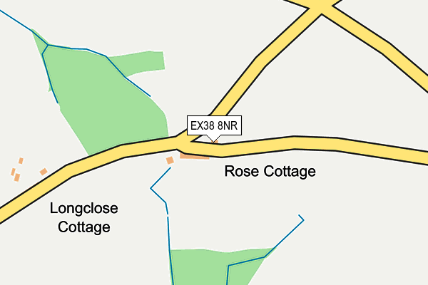 EX38 8NR map - OS OpenMap – Local (Ordnance Survey)