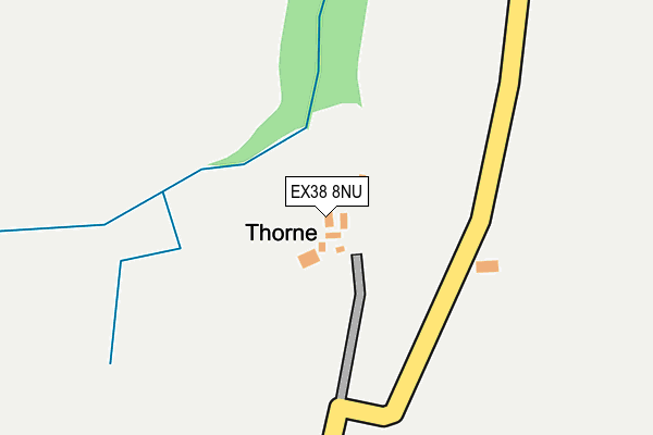 EX38 8NU map - OS OpenMap – Local (Ordnance Survey)