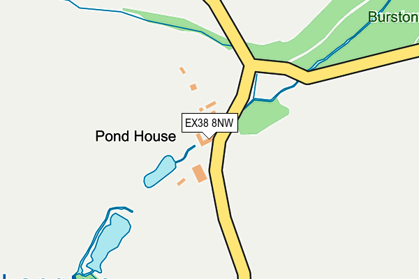 EX38 8NW map - OS OpenMap – Local (Ordnance Survey)