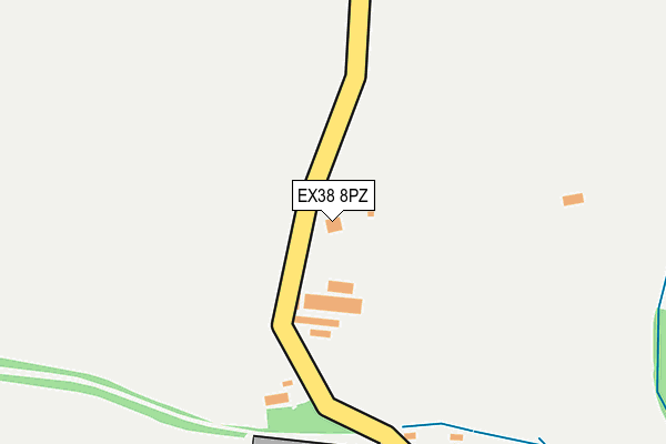 EX38 8PZ map - OS OpenMap – Local (Ordnance Survey)