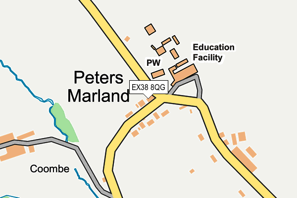 EX38 8QG map - OS OpenMap – Local (Ordnance Survey)