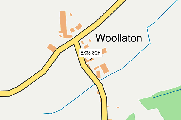 EX38 8QH map - OS OpenMap – Local (Ordnance Survey)