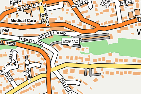 EX39 1AQ map - OS OpenMap – Local (Ordnance Survey)