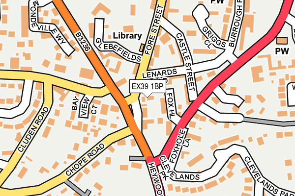 EX39 1BP map - OS OpenMap – Local (Ordnance Survey)