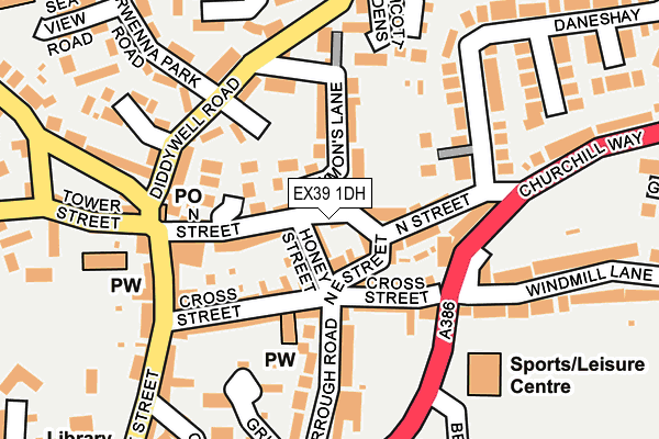 Map of DAISY WILLIAMS LTD at local scale