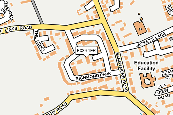 EX39 1ER map - OS OpenMap – Local (Ordnance Survey)