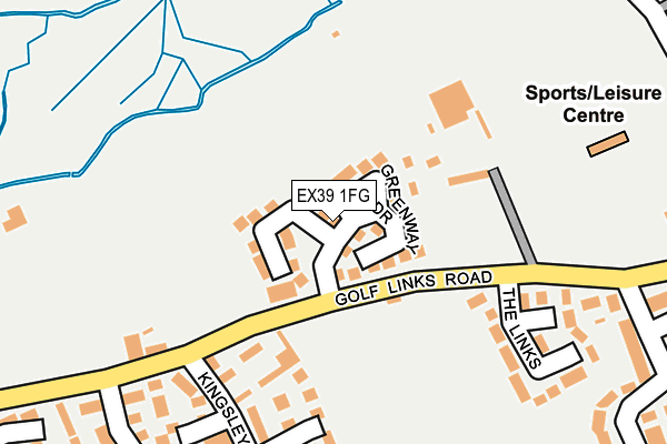 EX39 1FG map - OS OpenMap – Local (Ordnance Survey)