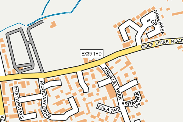 EX39 1HD map - OS OpenMap – Local (Ordnance Survey)
