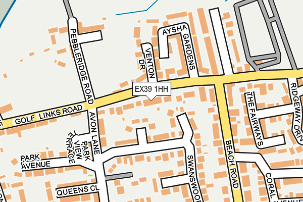 EX39 1HH map - OS OpenMap – Local (Ordnance Survey)