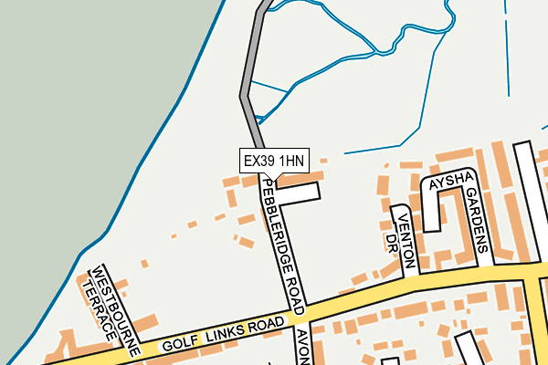 EX39 1HN map - OS OpenMap – Local (Ordnance Survey)