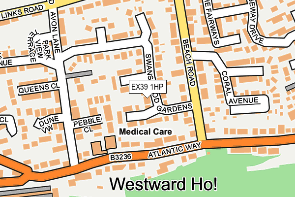 EX39 1HP map - OS OpenMap – Local (Ordnance Survey)