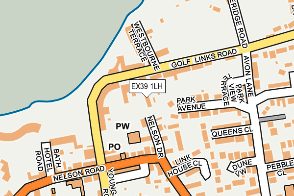 EX39 1LH map - OS OpenMap – Local (Ordnance Survey)