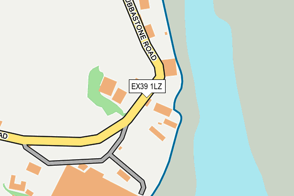 EX39 1LZ map - OS OpenMap – Local (Ordnance Survey)