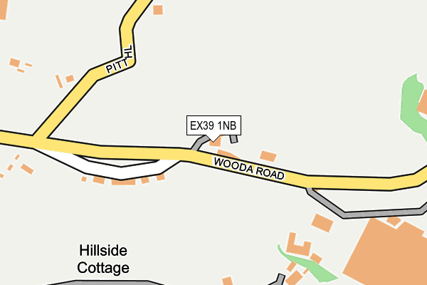 EX39 1NB map - OS OpenMap – Local (Ordnance Survey)