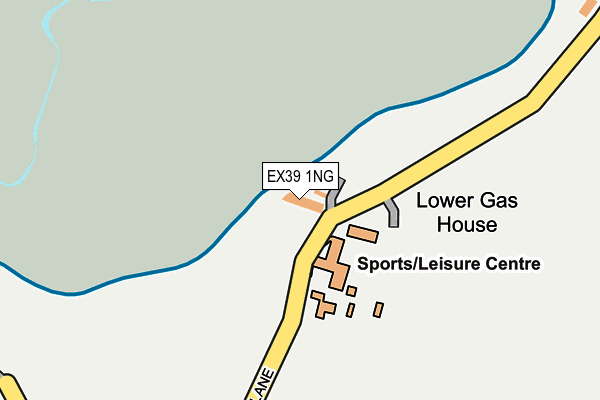 EX39 1NG map - OS OpenMap – Local (Ordnance Survey)