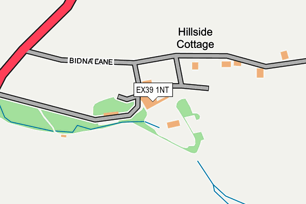 EX39 1NT map - OS OpenMap – Local (Ordnance Survey)