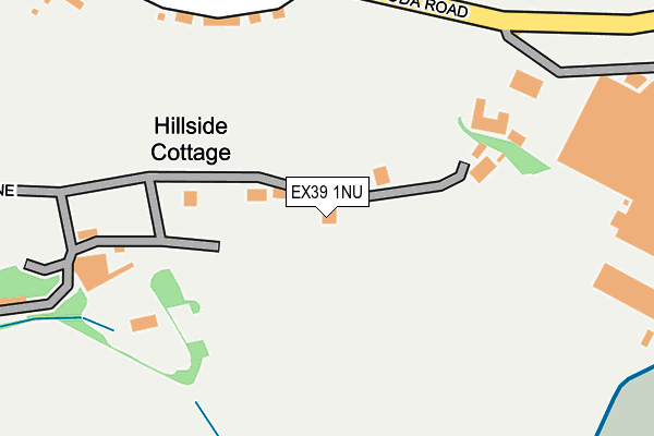 EX39 1NU map - OS OpenMap – Local (Ordnance Survey)