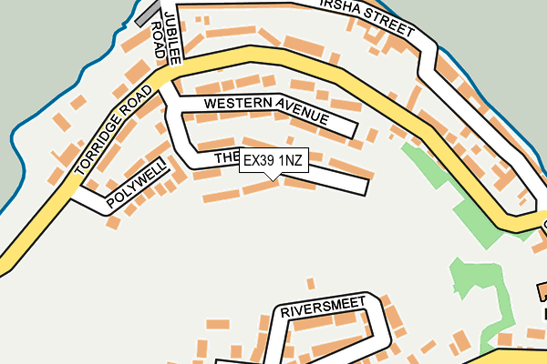 EX39 1NZ map - OS OpenMap – Local (Ordnance Survey)