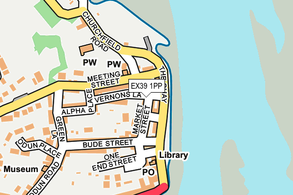 EX39 1PP map - OS OpenMap – Local (Ordnance Survey)