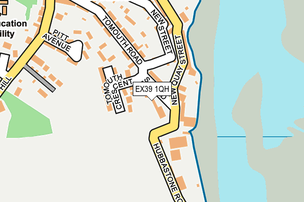 EX39 1QH map - OS OpenMap – Local (Ordnance Survey)