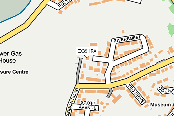 EX39 1RA map - OS OpenMap – Local (Ordnance Survey)