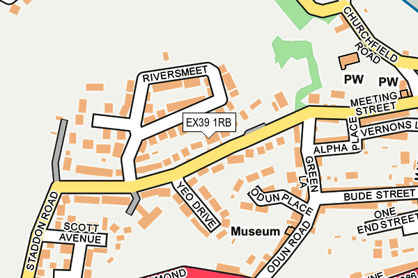 EX39 1RB map - OS OpenMap – Local (Ordnance Survey)