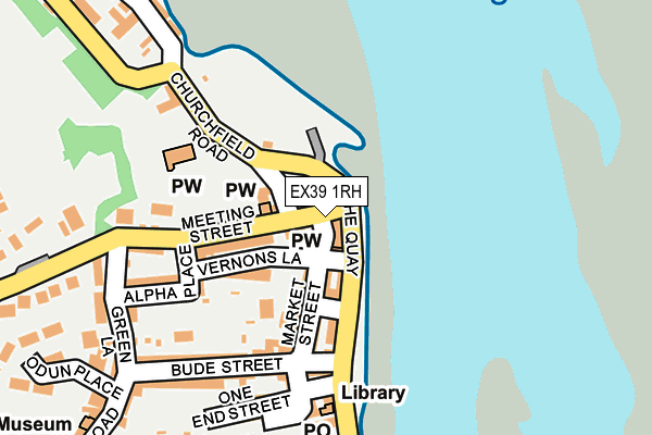 EX39 1RH map - OS OpenMap – Local (Ordnance Survey)