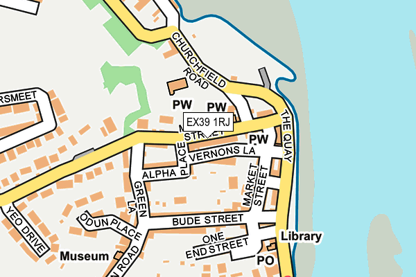 EX39 1RJ map - OS OpenMap – Local (Ordnance Survey)