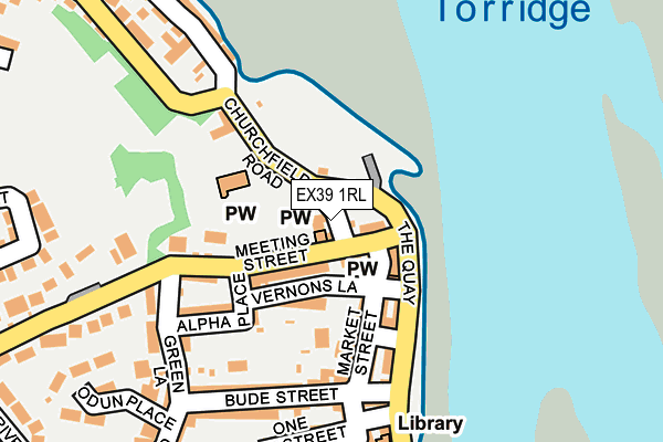 EX39 1RL map - OS OpenMap – Local (Ordnance Survey)