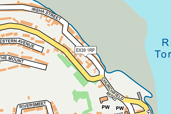 EX39 1RP map - OS OpenMap – Local (Ordnance Survey)