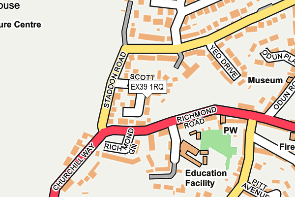 EX39 1RQ map - OS OpenMap – Local (Ordnance Survey)
