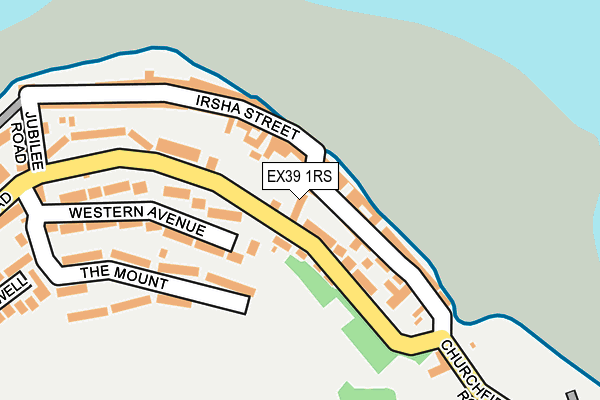 EX39 1RS map - OS OpenMap – Local (Ordnance Survey)