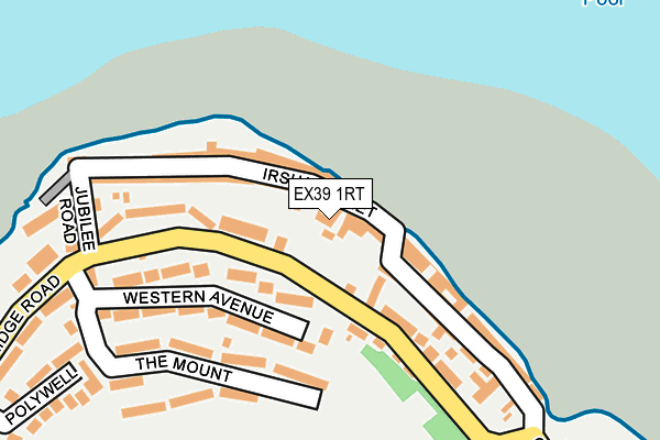 EX39 1RT map - OS OpenMap – Local (Ordnance Survey)