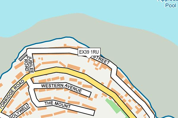 EX39 1RU map - OS OpenMap – Local (Ordnance Survey)