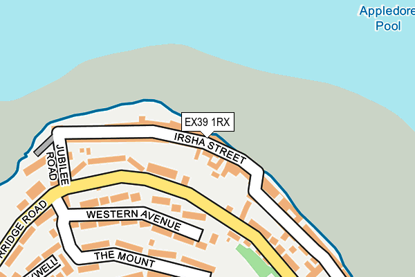 EX39 1RX map - OS OpenMap – Local (Ordnance Survey)