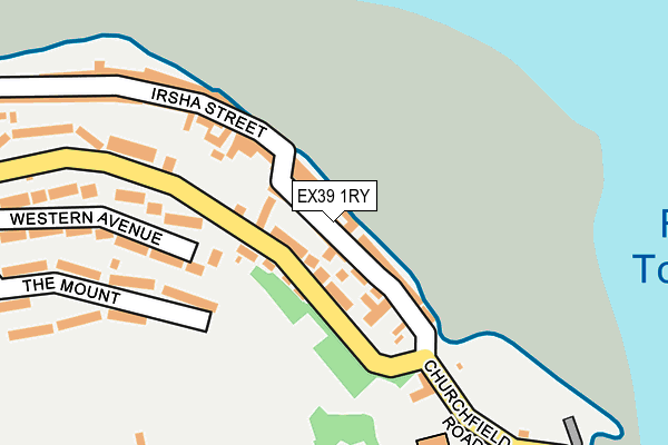 EX39 1RY map - OS OpenMap – Local (Ordnance Survey)