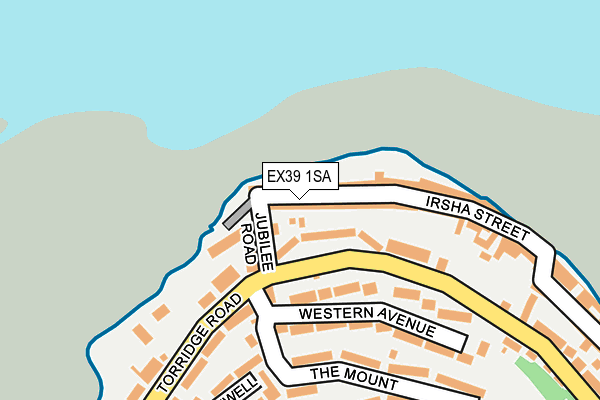 EX39 1SA map - OS OpenMap – Local (Ordnance Survey)