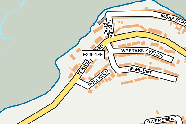 EX39 1SF map - OS OpenMap – Local (Ordnance Survey)