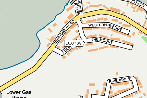 EX39 1SG map - OS OpenMap – Local (Ordnance Survey)