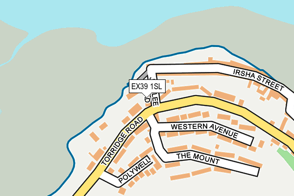 EX39 1SL map - OS OpenMap – Local (Ordnance Survey)